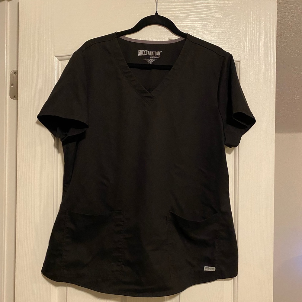 Grey’s Anatomy black scrub top